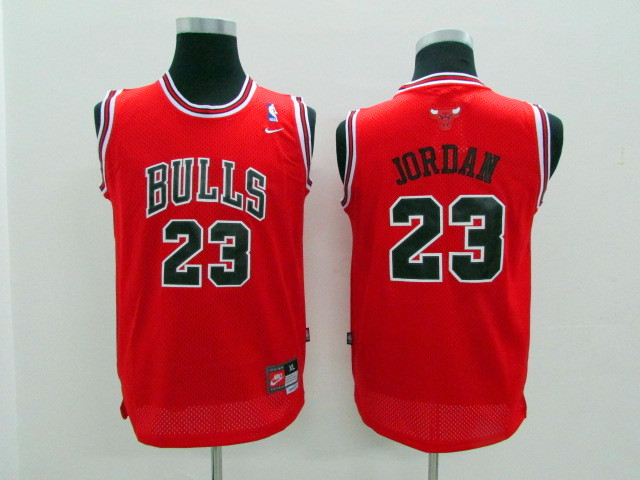 NBA Chicago Bulls #23 Michael Jordan red Game Nike Youth Jerseys->->Youth Jersey